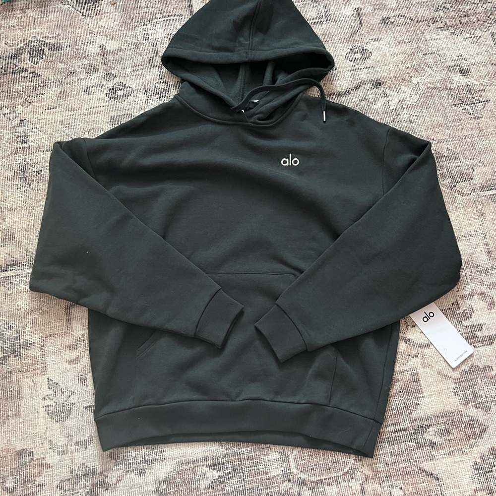 Alo Yoga Charcoal Green Hoodie